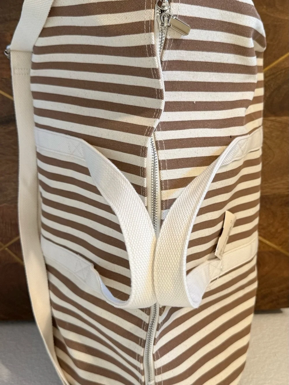 KULE The All Over Striped Duffle Bag